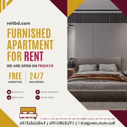 Modern 3 Bedroom Furnished Apt Rent in Bashundhara R/A